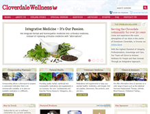 Tablet Screenshot of cloverdalewellness.com